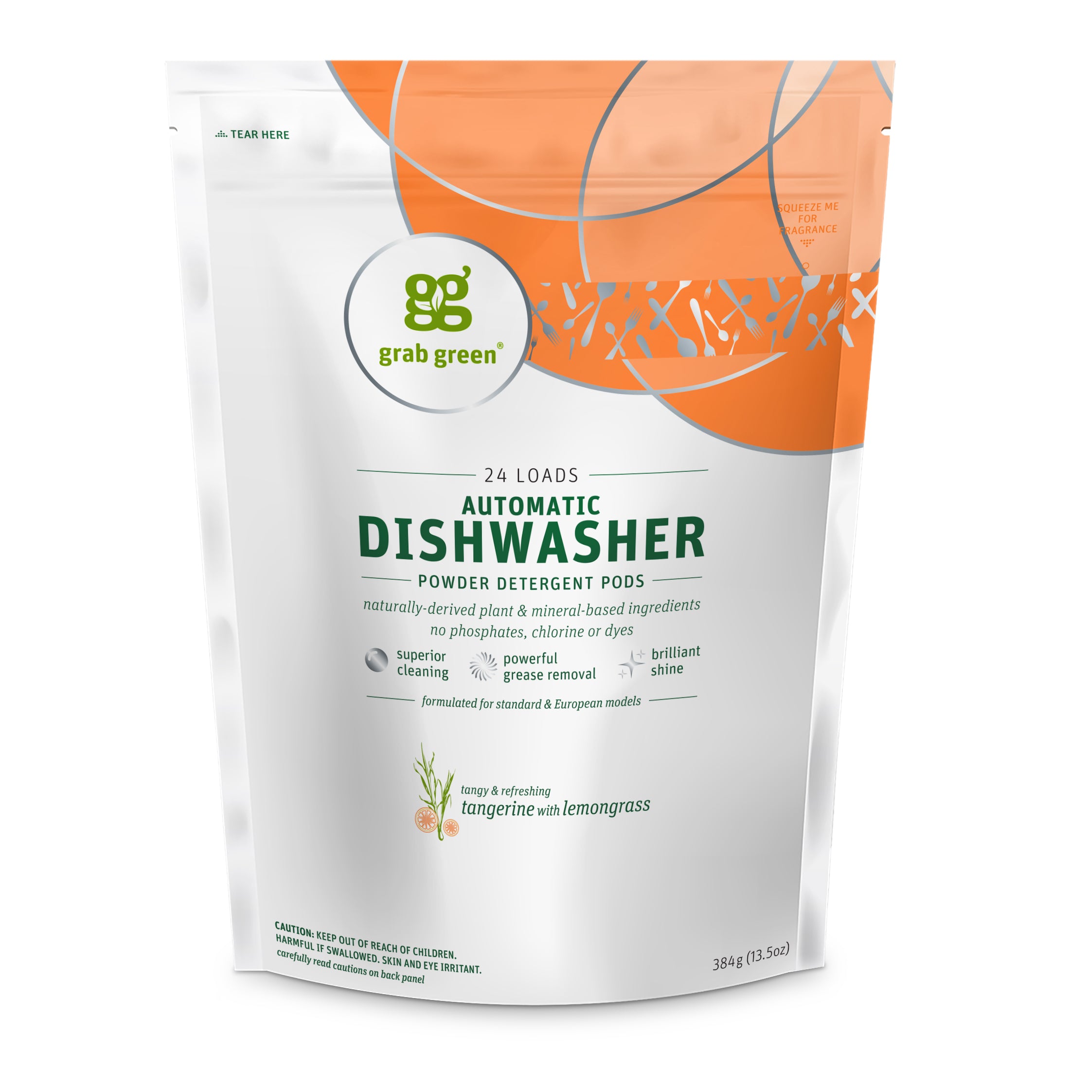 Grab Green Automatic Dishwashing Detergent Pods Lemon