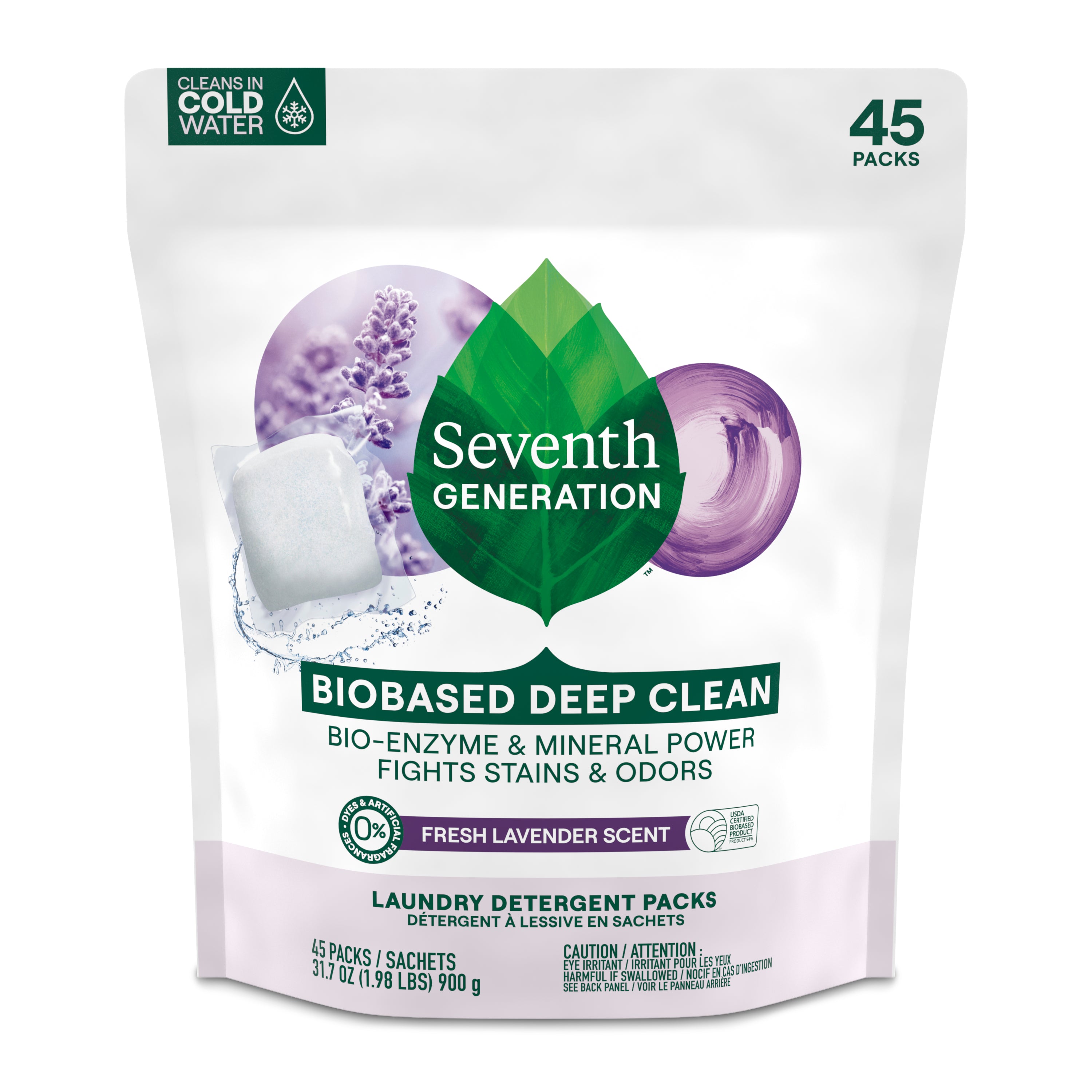 Seventh Generation Bio-Enzyme Laundry Detergent Packs | Grove