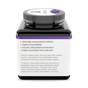 A square, dark-colored Youtheory Resveratrol Advanced Tablets bottle with a white label describing the benefits of resveratrol for healthy aging, highlighting its antioxidant protection and high bioavailability.