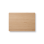 The Bambu Undercut Bamboo Cutting Board is shown with smooth edges and visible natural wood grain on a white background, featuring the Bambu logo printed in one corner. Made from sustainable bamboo.