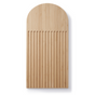 The Bambu Essential Bread Cutting Board is a stylish, eco-friendly bamboo board with an arched top and vertical grooves—perfect as a cheese board or cutting board for your kitchen.