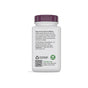 A white Nature’s Way Thisilyn® Milk Thistle Extract bottle with a purple cap, displaying the back label with safety info, company details, recycling and vegan symbols, and a QR code. Supports healthy liver function.