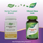 Side-by-side bottles of Nature’s Way Vitamin D3 Max: on the left, the old white bottle; on the right, the new dark green bottle—same trusted brand, fresh look to support immune function and calcium absorption.