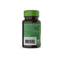A dark bottle with a green cap, Natures Way Vitamin A - For Healthy Eye Function, is labeled as a dietary supplement supporting eye health and antioxidant protection. Benefits, Vitamin A content, QR code, and barcode appear on the back.