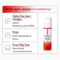 Infographic for Derma E Anti-Wrinkle Retinol Night Treatment with product image, featuring anti-aging benefits: reduces fine lines and wrinkles, firms skin, evens tone. Highlights key ingredients for each benefit.