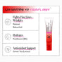 A tube of Derma E Anti-Wrinkle Smoothing Eye Cream is shown, featuring benefits like reducing fine lines, hydrating, and delivering antioxidant support with retinol, bakuchiol, panthenol, and green tea extract.