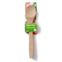 The Bambu Kitchen Basics Set of Bamboo Cooking Utensils includes a spoon and spatula made from FSC-certified bamboo, packaged on floral-patterned cardboard with a green "bambu Kitchen Essentials" label.