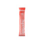 A single-serve stick pack of blume SuperBelly Probiotic Hydration Powder in Peach Lychee flavor, featuring prebiotics and superfoods, with pink and white text on the packaging against a white background.