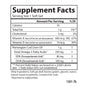Carlson Labs Cod Liver Oil Gems Supplement Facts: each soft gel provides 10 calories, 1g total fat, 5mg cholesterol, 600mcg Vitamin A, and 250mg Total Omega-3 Fatty Acids.