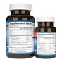 Two brown bottles of Carlson Labs Super Omega-3 Gems with white labels show Supplement Facts panels detailing calories, total fat, omega-3s (EPA & DHA), and more in black text. The bottles are positioned side by side.