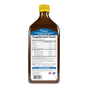 A brown bottle with a yellow cap features a label stating Carlson Labs The Very Finest Fish Oil, offering premium Norwegian omega-3 rich in EPA and DHA. Supplement facts and product info appear in black text on a white background.