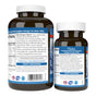 Two brown bottles of Carlson Labs Elite Omega 3 Gems, labeled to highlight purity, gluten-free, no artificial preservatives, heart health benefits, and key EPA/DHA content, are side by side showing different label angles.