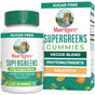 A bottle and box of MaryRuth’s Super Greens Gummies, which are sugar-free lemon-lime quercetin, a vegan bioflavonoid supplement.