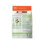 Back of a Feline Natural Grain-Free Freeze-Dried Cat Food bag featuring product details, ingredients, nutrition facts, feeding guide, premium New Zealand ingredients, and company information.
