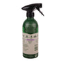 A green Gear Hugger Heavy Duty Degreaser spray bottle with a black trigger, featuring white and purple labels that highlight its eco-friendly use, recycling information, and instructions for cleaning and degreasing with a powerful plant-based formula.