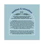 Sunniemade Smoothing Conditioner Bar – Chia Glow Soothes & Smoothes Nourish your hair and help reduce frizz with our Smoothing Conditioner Bar, featuring chia seed oil for gentle, effective care. Ingredients and directions included. Blue background with a floral illustration completes the label design.