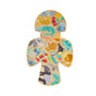 HABA 2-in-1 Wooden Puzzle - Parrot, 4+ Years, features wooden pieces forming a parrot-shaped puzzle decorated with jungle animals, tropical flowers, and fruit illustrations.