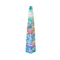 Ten HABA Stacking & Nesting Cubes - Rainbow Fish of decreasing size, decorated with illustrations of fish and underwater ocean scenes, arranged in a single vertical tower.