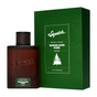 A bottle of Dr. Squatch Spray Cologne sits next to its green box with white text and a pine tree graphic. The brown bottle with a dark cap and green label highlights this men's fragrance made from sustainable ingredients.