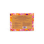 Back of a rectangular, colorful Grove Co. box with a brown label describing the Limited Edition Summer Collection Laundry Detergent Sheets, brand mission, tropical fragrance, ingredients list, and instructions. Design includes orange, pink, and purple abstract shapes.