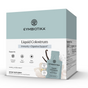 Cymbiotika Liquid Colostrum in Vanilla Sea Salt flavor features grass-fed colostrum for immune, gut, and skin support. The package shows individual liquid packets and vanilla beans beside the box.