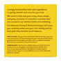 Anihana's Shampoo Bar (Regular Hair) comes in a yellow package with black text, highlighting its sustainable mānuka honey & almond formula, mental health and wellbeing benefits, usage instructions, and full ingredient list.