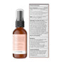 A brown spray bottle labeled "Marie Originals Sinus Congestion Relief Spray" features a black and clear spray cap and displays product details, directions, warnings, and ingredients in small black text on a white and peach label.