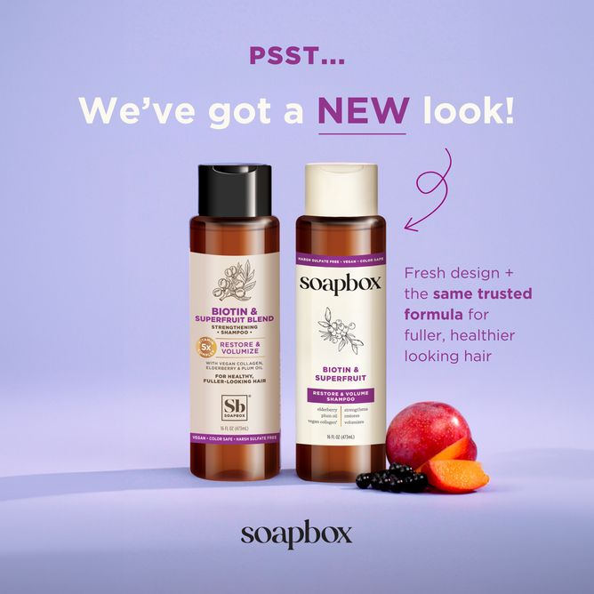 Soapbox Biotin and Superfruit Restore & Volumize Shampoo | Grove