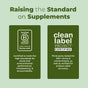 Two certification badges are shown: the left is B Corporation, highlighting social and environmental standards, and the right is Clean Label Project, confirming MaryRuth's Oil of Oregano Liquid Drops meet strict third-party testing.