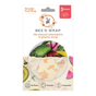 Bee's Wrap Reusable Beeswax Food Wraps – Assorted 3 Pack packaging displays a floral-patterned wrap on produce and promotes the product as a natural, reusable, and compostable alternative for sustainable food storage.