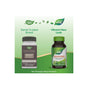 Two bottles of Nature’s Way Chlorofresh® Chlorophyll Concentrate are shown: the old gray label on the left and the new green label on the right, highlighting chlorophyllin copper complex for detoxification and internal deodorant benefits.