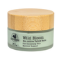 A small green jar with a wooden lid labeled Hearth and Homestead Tallow Face Cream - Anti-Aging delivers cocooning skin and barrier support. Packed with bio-active ingredients, this tallow face cream deeply nourishes while helping to protect against signs of aging. The logo features a house and rooster silhouette. Net weight: 0.7oz/20g.