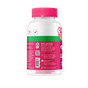 A white bottle of SmartyPants Organic Women’s Multi & Omegas Gummies stands upright on a plain, light background. The bottle features a pink cap and label illustrated with an owl, along with information about ingredients, nutrition facts, and certifications such as Non-GMO and gluten-free. Prominently highlighted on the packaging is that these are vegetarian vitamins—an organic women’s multivitamin specifically formulated to support daily wellness.