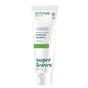 A white tube of ATTITUDE super leaves Fluoride-free Toothpaste - Fresh Breath, labeled vegan and peppermint flavor, with green accents. Made with 98.5% natural ingredients for fresh breath without fluoride.
