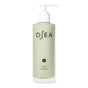 A light green bottle of OSEA Ocean Cleanser, a pH-balanced seaweed gel face wash, with a white pump dispenser and dark green branding on the front label.