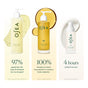 The OSEA Undaria Body Glow Trio—featuring Body Lotion, Undaria Algae Body Oil, and Body Wash—shows off unique textures. 97% felt clean skin, 100% noticed improved elasticity, and firmer skin appeared in just 4 hours.