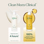 OSEA Undaria Body Bestsellers Gift Set: firmer skin in 4 hours, 100% instant moisture and elasticity, plus a seaweed-powered glow. Includes both lotion and oil; cream and oil swatches shown.