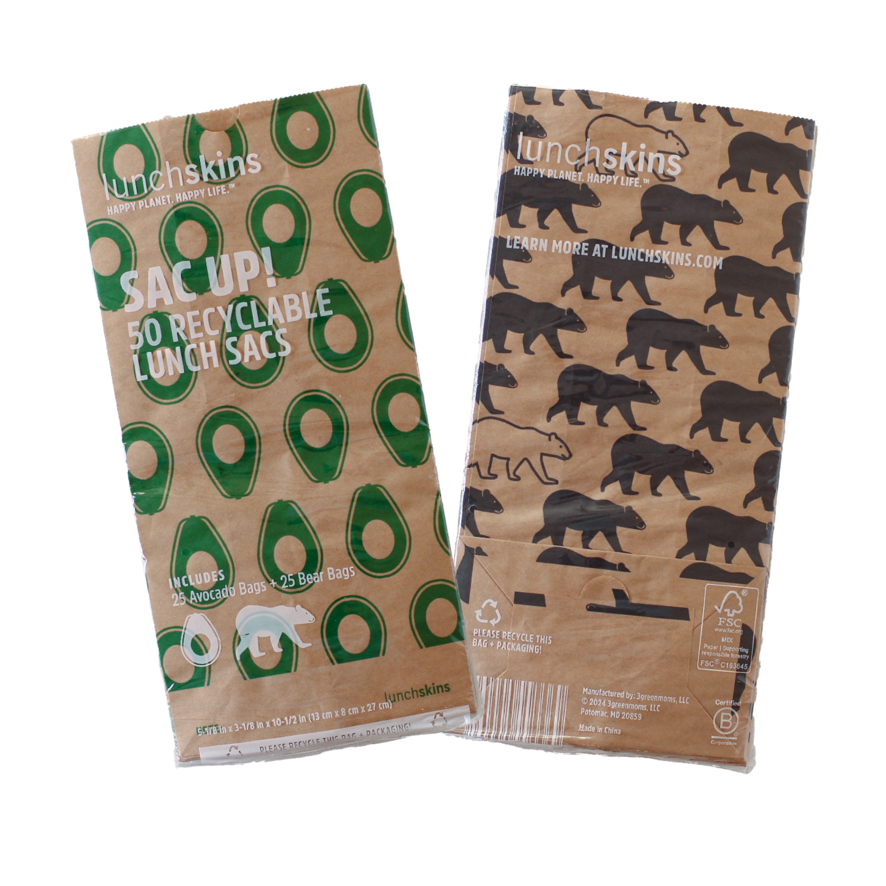 Lunchskins Recyclable Lunch Sac Variety Pack | Grove Collaborative