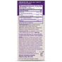 The back label of Natrol Advanced Sleep Melatonin + 5HTP 6mg Time-Release Tablets features suggested use, supplement facts, ingredients, allergens, warnings, manufacturer info, and storage instructions in purple text on a white background.
