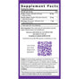 New Chapter Ginger Force™ supplement facts label features ginger, orange ginger, and rosemary extracts for joint support, highlights dosage and other ingredients, with manufacturer info, QR code, and regenerative agriculture on a white and purple background.
