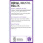 Estrotone™ by New Chapter features a purple-bordered label listing benefits: herbal hormonal balance, no hormones/estrogen, and healthy aging. Below are certification and gratitude icons. Highlights include holistic health with Chaste Tree extract.