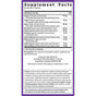 Zyflamend™ by New Chapter supplement facts label lists serving size, herbal blend with amounts, % Daily Value, usage directions, distributor details, caution and allergen info, and an FDA disclaimer. Supports inflammation relief.