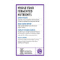 New Chapter Fermented Coenzyme B Complex delivers organic B vitamins, whole-food fermented nutrients, holistic herbs, and complete Vitamin B support for energy and brain health. Certified B Corporation & Vermont gratitude logos featured.