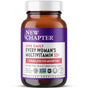 Amber glass bottle of Every Woman™’s One Daily 55+ Multivitamin with a purple label featuring essential vitamins and minerals, certification logos, and a white cap.