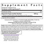 The Supplement Facts label for New Chapters Organic Holy Basil Booster Powder displays ingredient details and serving size, featuring 1200 mg of Regenerative Organic Certified Holy Basil per serving. It supports mental wellness and includes cautionary statements along with New Chapter, Inc.s contact information.