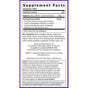 Supplement Facts label for New Chapter Plant Melatonin + Tart Cherry & Ashwagandha Tablet: 2 mg plant-based melatonin, tart cherry, ashwagandha, resveratrol & more. Includes dosage, warnings, manufacturer info & usage directions.