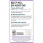 Infographic for New Chapter’s Plant Melatonin + Tart Cherry & Ashwagandha Tablets—supports restful sleep with plant-based melatonin from tomatoes, with no next-day grogginess. Features Certified B Corporation logo and a recycling note at the bottom.