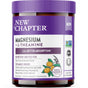 A jar of New Chapter Magnesium + L-Theanine Powder, lemon lavender flavor, featuring 2.5x better absorption and supporting focus, calm, and mental clarity.