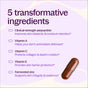 New Chapter Skin Barrier Boost Capsules - with Clinical-Strength Astaxanthin for Fine Lines feature collagen peptides, Vitamin A, C, E, fermented zinc, and astaxanthin to help support skin elasticity and smooth fine lines.