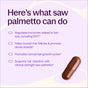 A brown capsule sits on a purple and cream background. Text highlights New Chapter Hair Growth & Retention Capsules – promote natural hair growth, scalp vitality, hormone balance, and DHT blocker benefits for men and women.